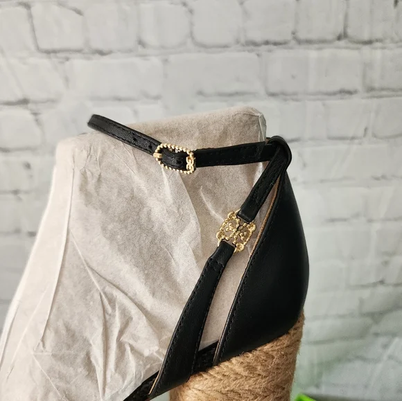 Sam Edelman Kade Leather Espadrille Strappy Platform Heels - Picture 10 of 12